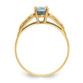 14k Madi K Synthetic Aquamarine Ring